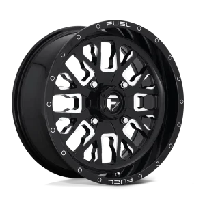 Fuel UTV – D611 STROKE – Black – 18″x7″ 13mm – Summer Wheels – D6111870A544